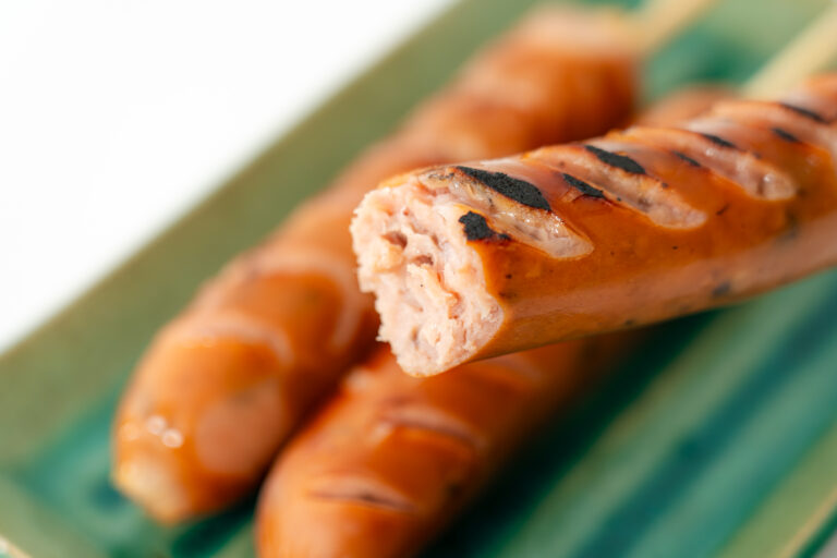 こんがり焼けたしいたけフランク